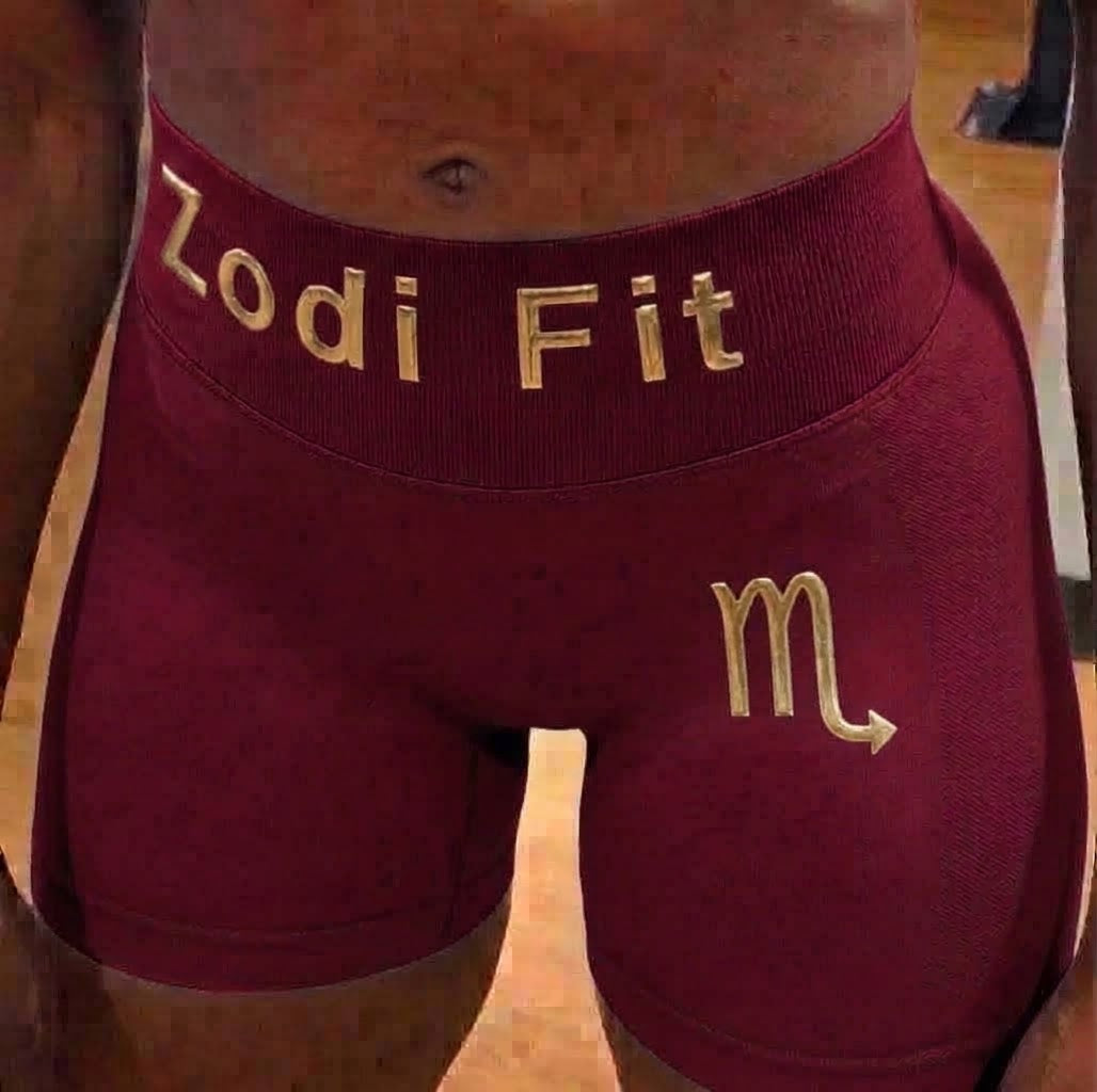 Zodi Fit Scorpio Collection Seamless Compression Shorts – Ruby Red