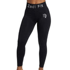 Zodi Fit Virgo Collection Seamless Compression Leggings – Black Eclipse