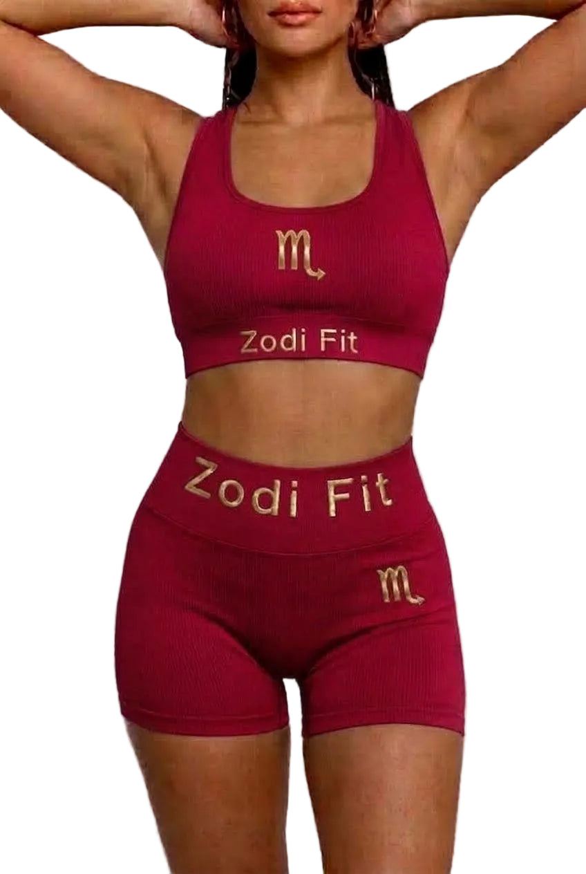 Zodi Fit Scorpio Collection Seamless Sports Bra – Ruby Red