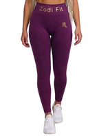 Zodi Fit Scorpio Collection Seamless Compression Leggings – Royal Purple