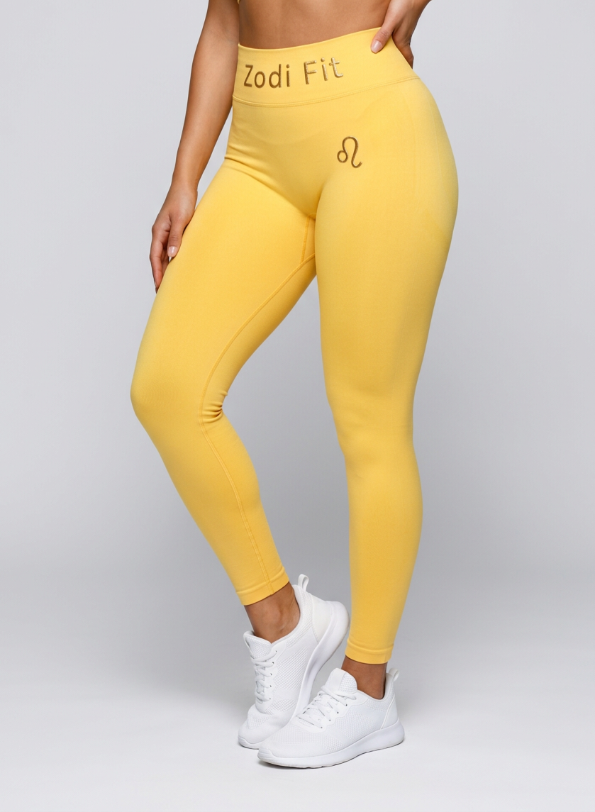 Zodi Fit Leo Collection Seamless Compression Leggings – Solar Gold