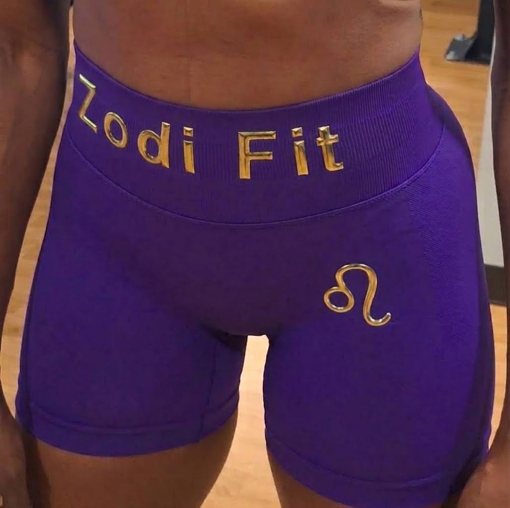 Zodi Fit Leo Collection Seamless Compression Shorts – Royal Purple