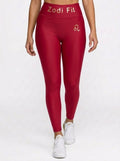 Zodi Fit Leo Collection Seamless Compression Leggings – Ruby Red