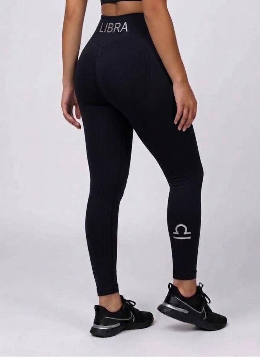 Zodi Fit Libra Collection Seamless Compression Leggings – Black Eclipse