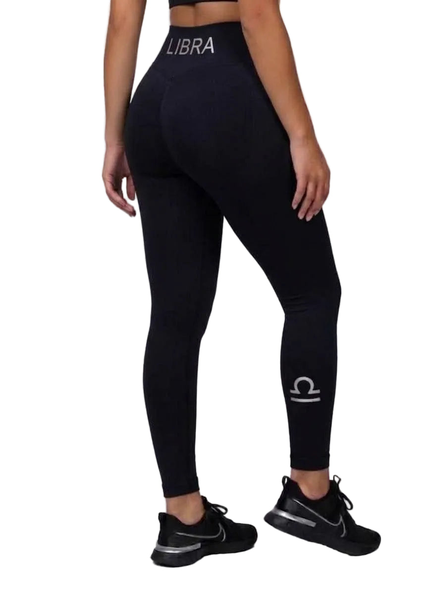 Zodi Fit Libra Collection Seamless Compression Leggings – Black Eclipse