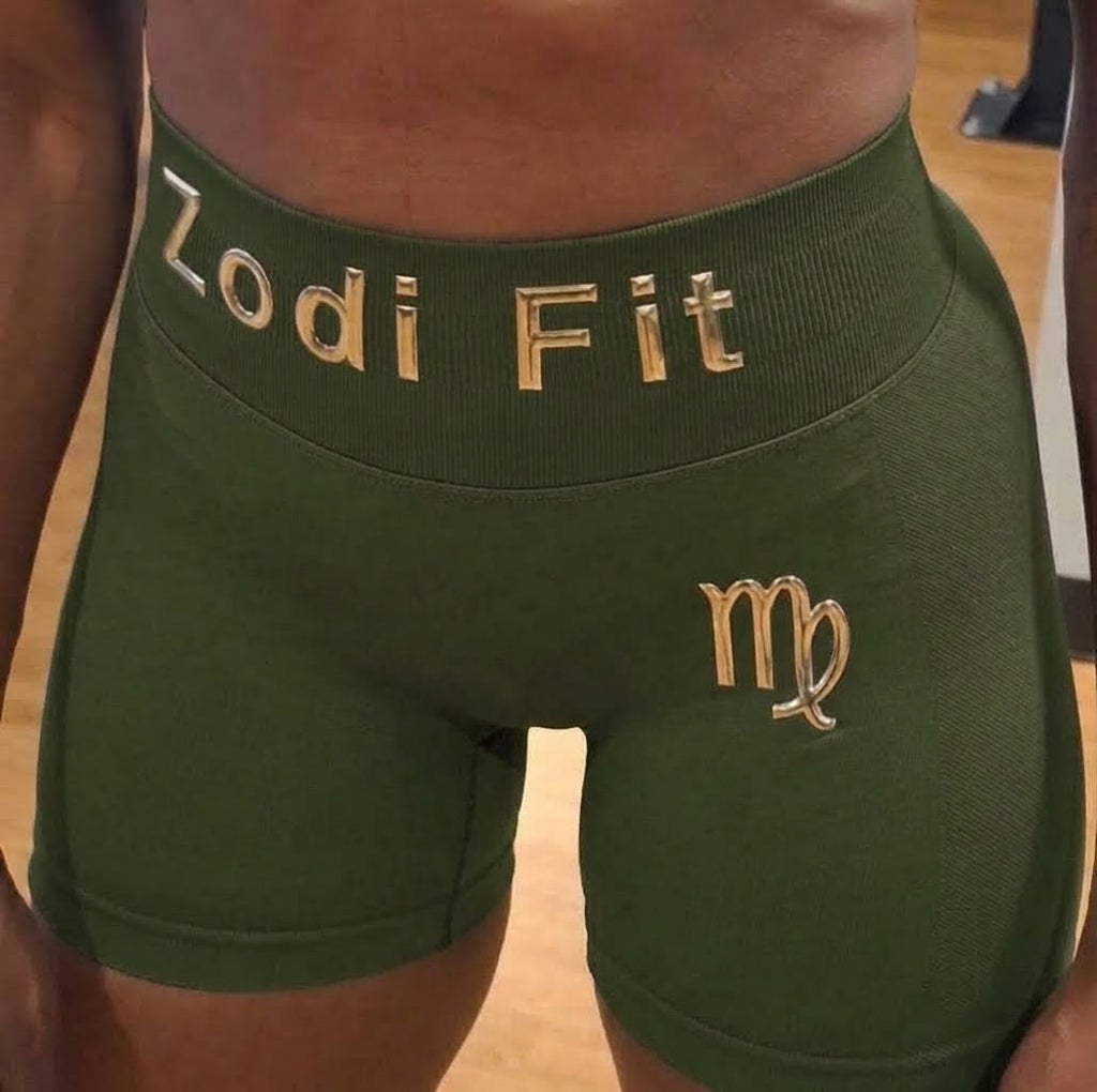 Zodi Fit Virgo Collection Seamless Compression Shorts – Cosmic Moss