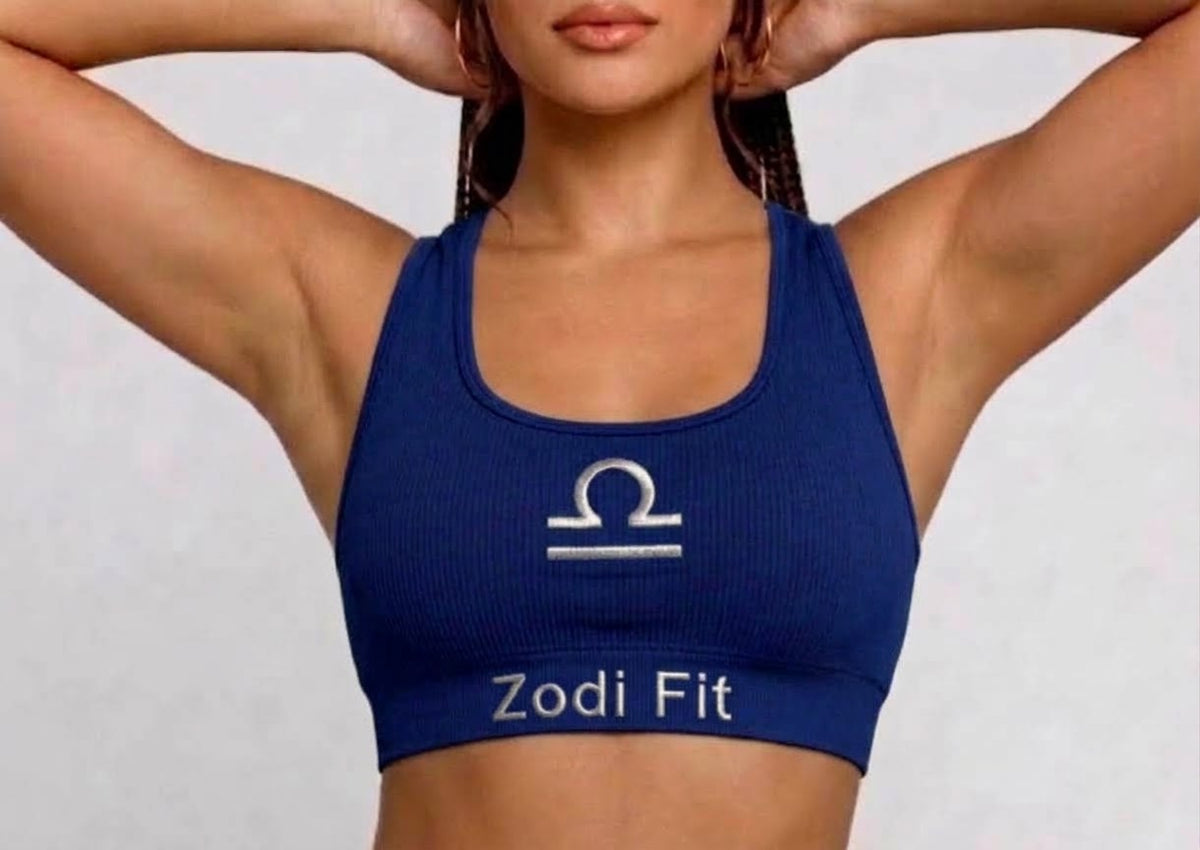Zodi Fit Libra Collection Seamless Sports Bra – Libra Royal Blue