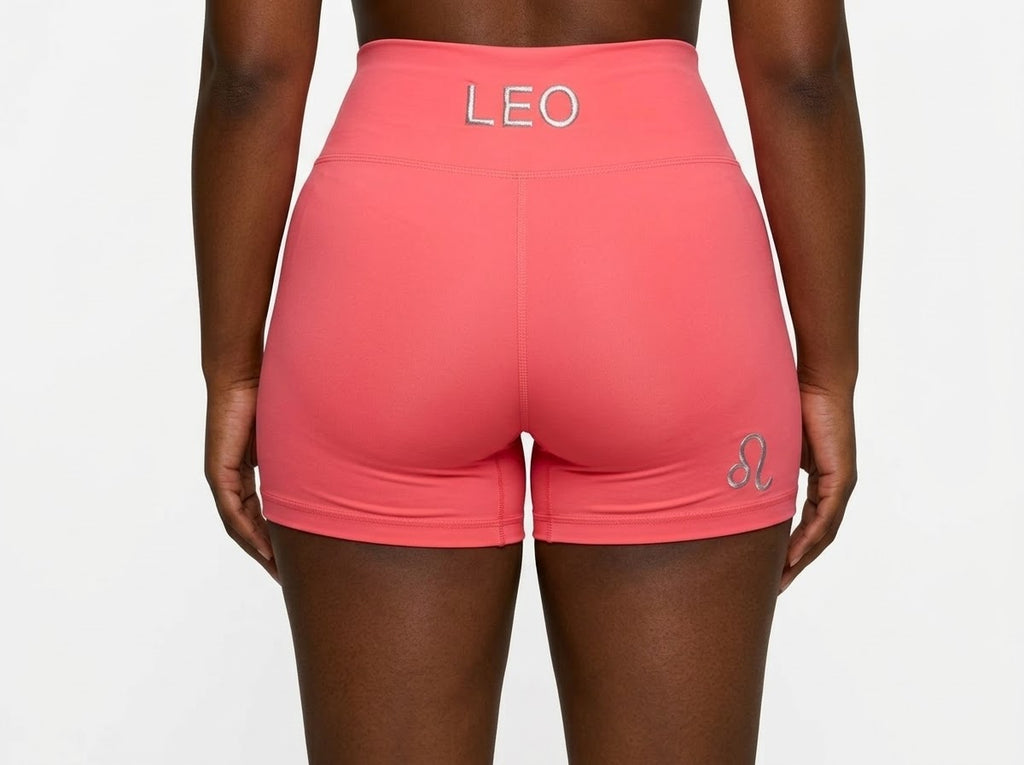 Zodi Fit Leo Collection Seamless Compression Shorts – Coral Pink
