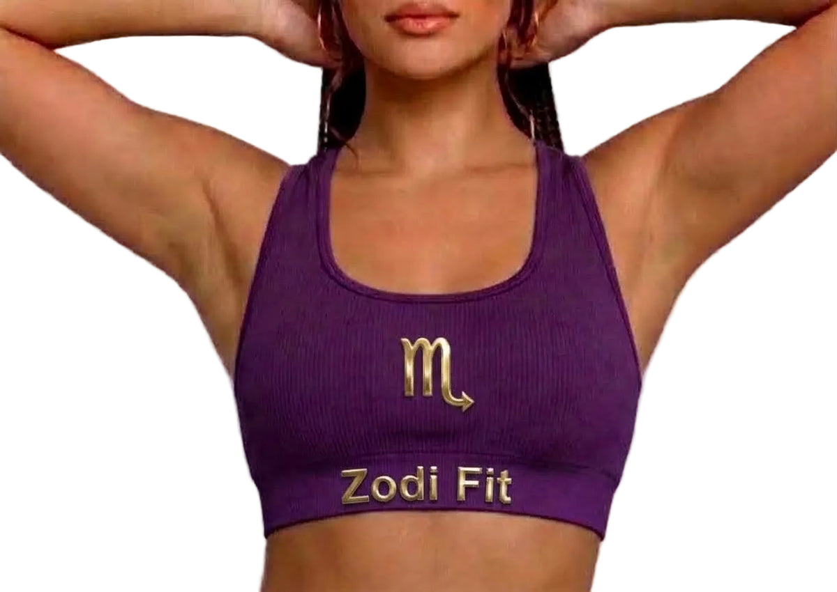 Zodi Fit Scorpio Collection Seamless Sports Bra – Royal Purple