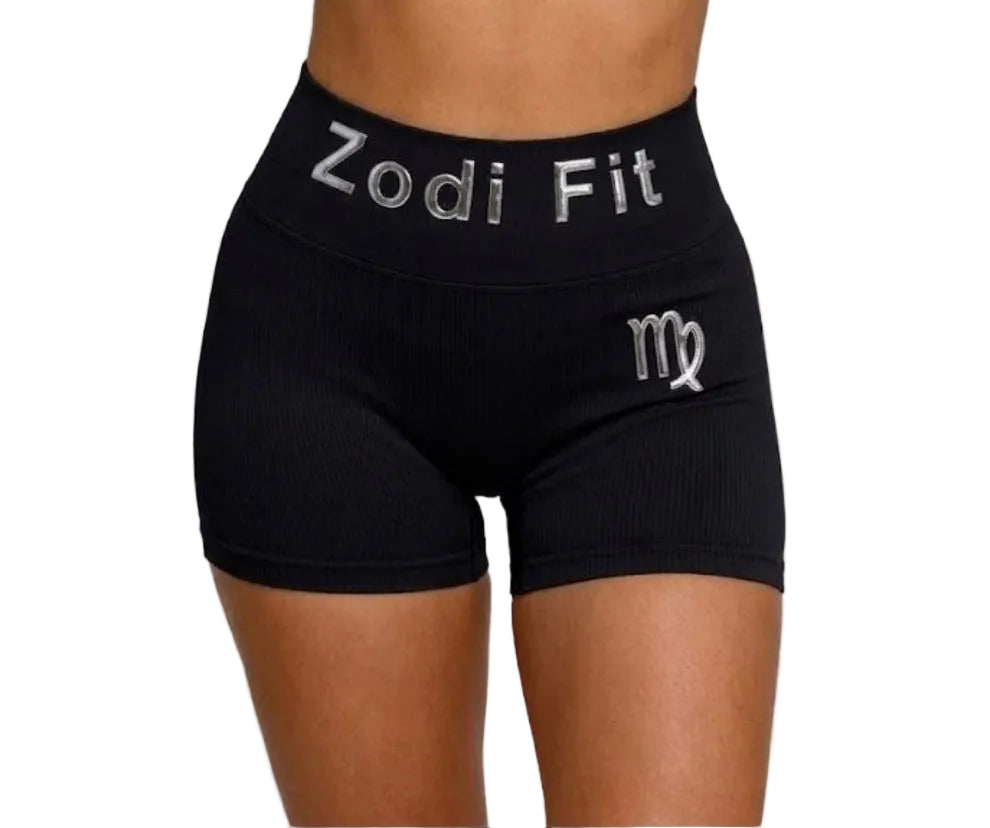 Zodi Fit Virgo Collection Seamless Compression Shorts – Black Eclipse