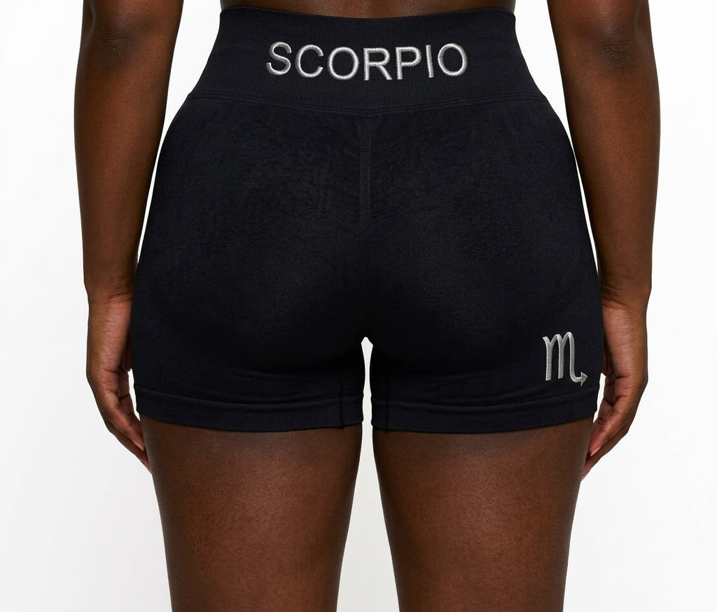 Zodi Fit Scorpio Collection Seamless Compression Shorts – Black Eclipse