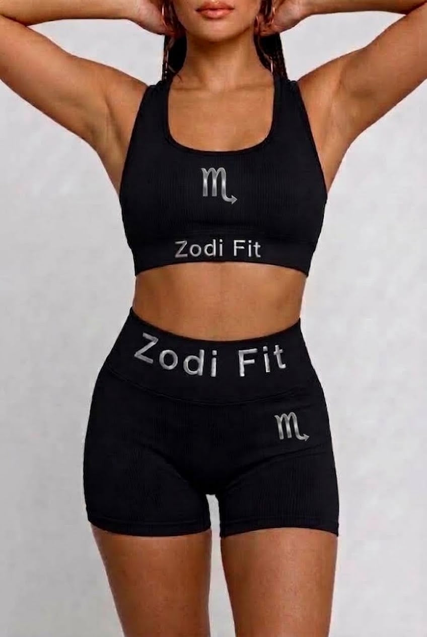 Zodi Fit Scorpio Collection Seamless Sports Bra – Black Eclipse