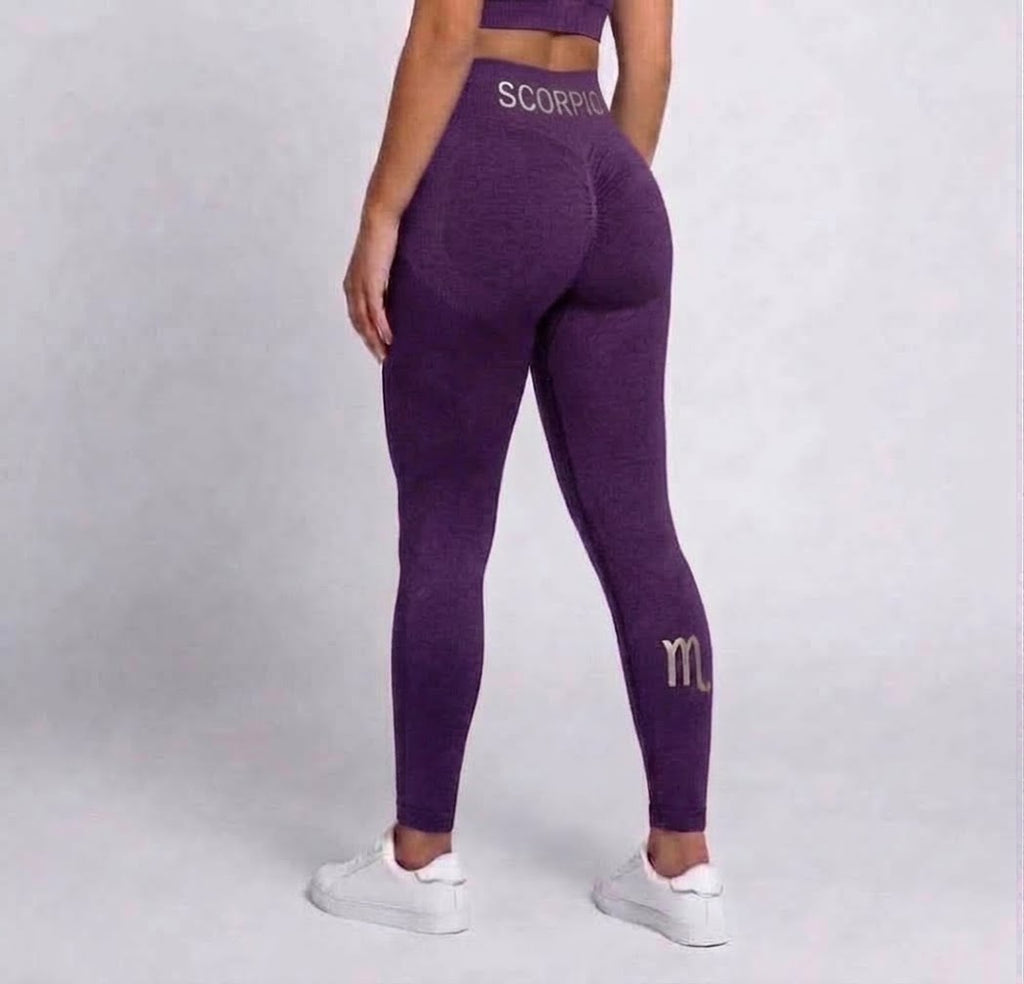 Zodi Fit Scorpio Collection Seamless Compression Leggings – Royal Purple