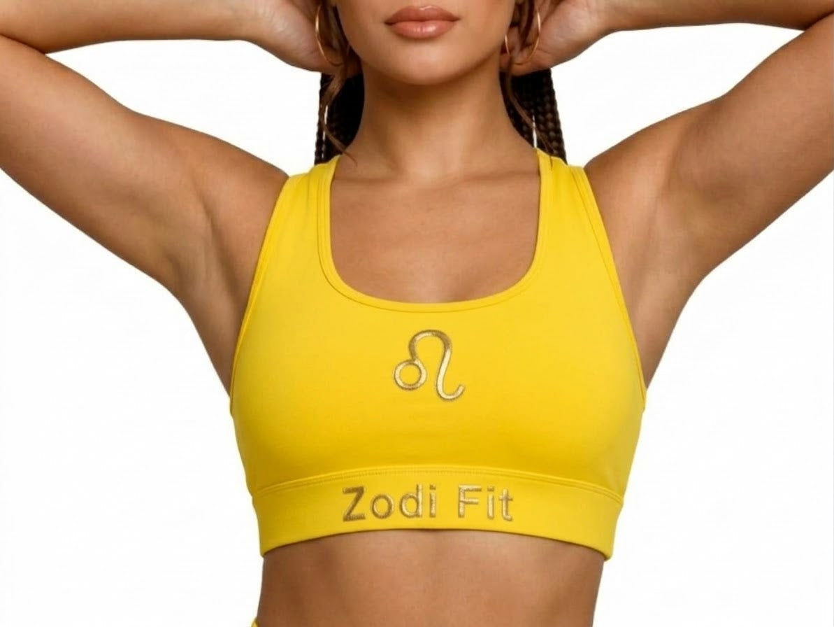 Zodi Fit Leo Collection Seamless Sports Bra – Solar Gold