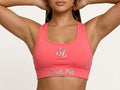Zodi Fit Leo Collection Seamless Sports Bra – Coral Pink